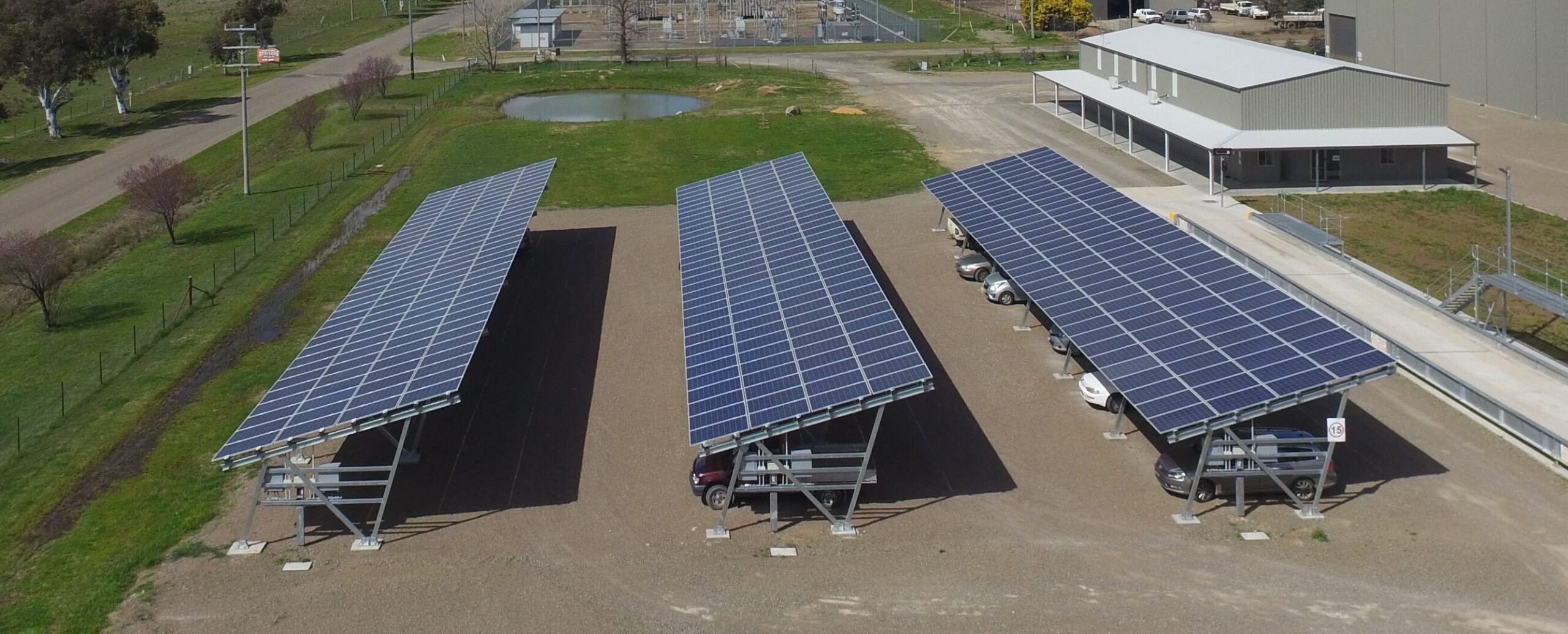 Solar car port